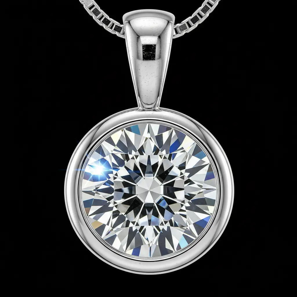 Diamond Solitaire Pendant
