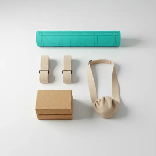 AlignFlow Cork Yoga Mat Set