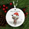 Baby Bear First Christmas Ceramic Bauble