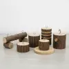 Natural Wood Perch Set