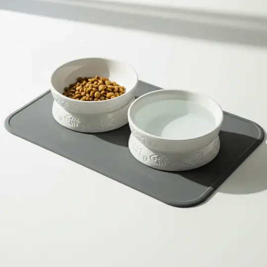 Ceramic Cat Bowl Set