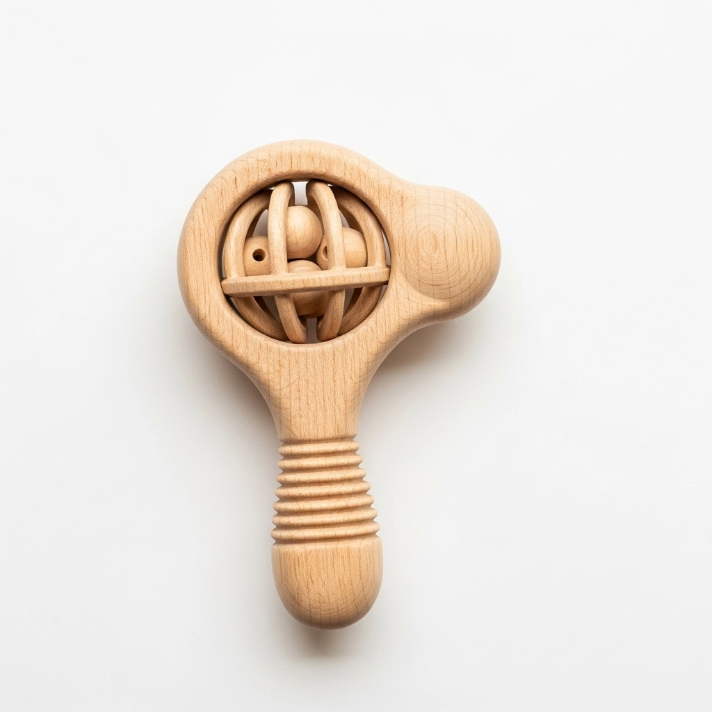Wooden Baby Rattle