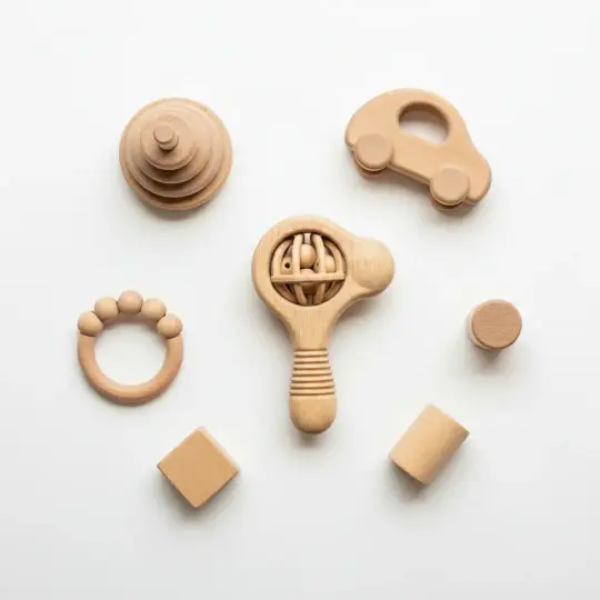 Wooden Baby Rattle