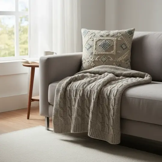 Knit Throw Blanket
