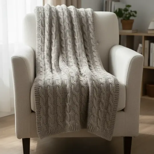 Knit Throw Blanket