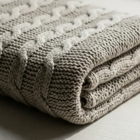 Knit Throw Blanket